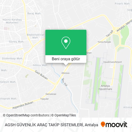 AGSH GÜVENLİK ARAÇ TAKİP SİSTEMLERİ harita