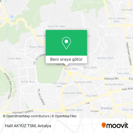Halil AKYÜZ TSM harita