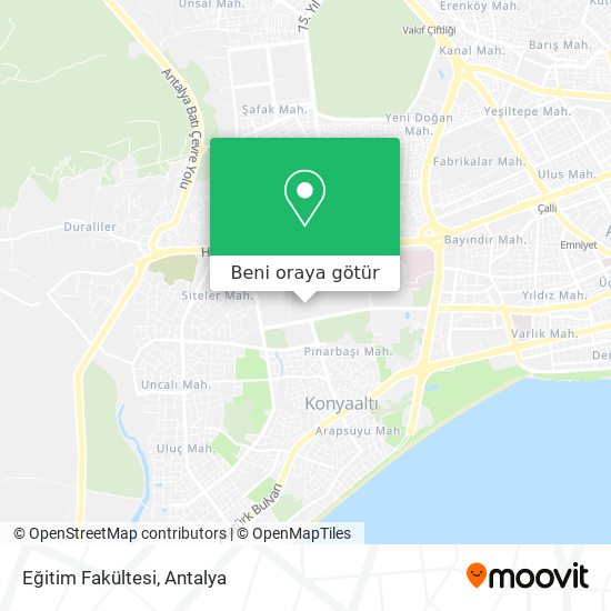 Eğitim Fakültesi harita