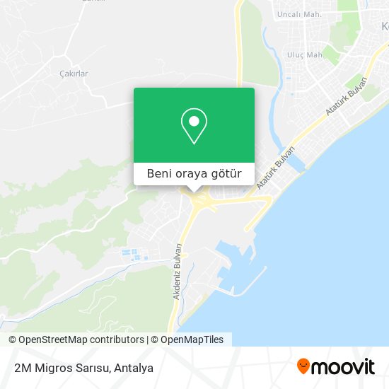 2M Migros Sarısu harita