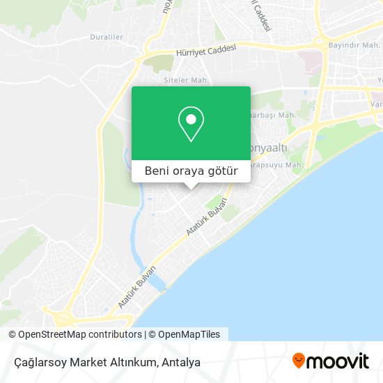 Çağlarsoy Market Altınkum harita