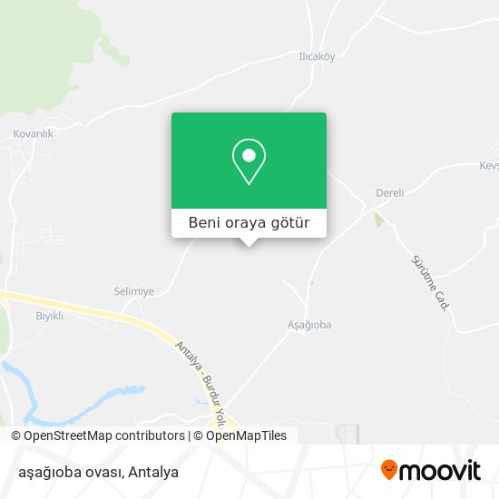 aşağıoba ovası harita