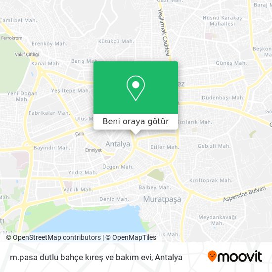 m.pasa dutlu bahçe kıreş ve bakım evi harita