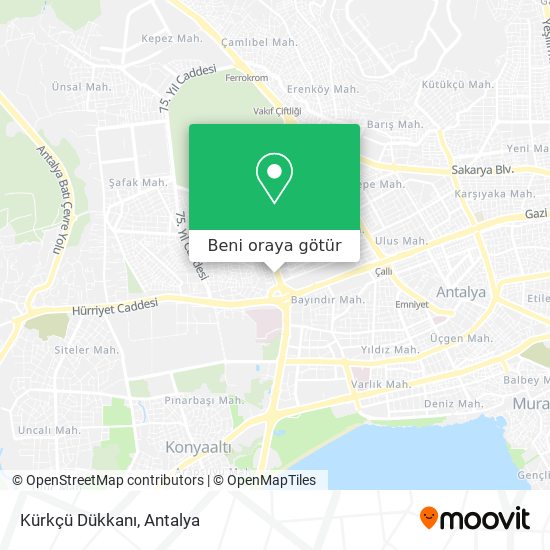 Kürkçü Dükkanı harita