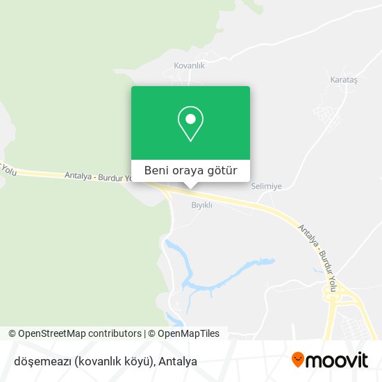 döşemeazı (kovanlık köyü) harita
