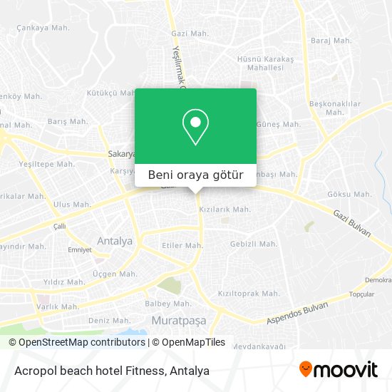 Acropol beach hotel Fitness harita