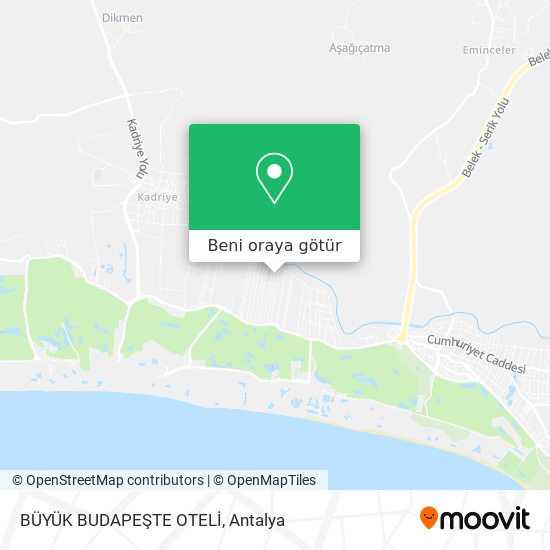 BÜYÜK BUDAPEŞTE OTELİ harita