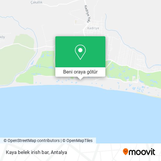 Kaya belek irish bar harita