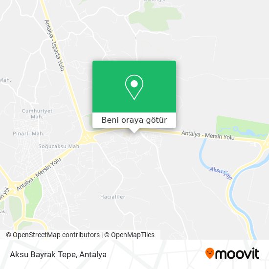 Aksu Bayrak Tepe harita