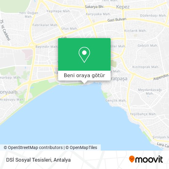 DSİ Sosyal Tesisleri harita