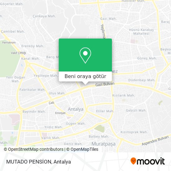 MUTADO PENSİON harita
