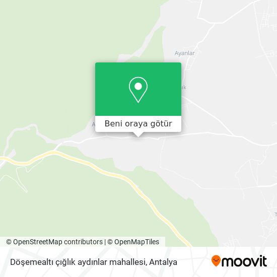 Döşemealtı çığlık aydınlar mahallesi harita