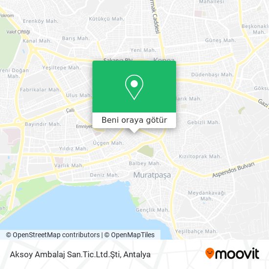 Aksoy Ambalaj San.Tic.Ltd.Şti harita