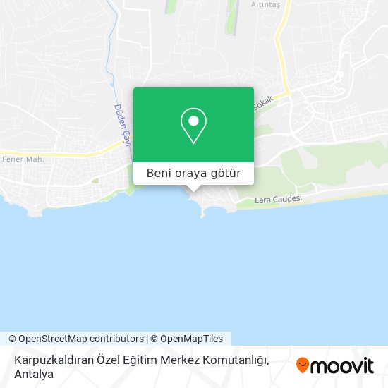 Karpuzkaldıran Özel Eğitim Merkez Komutanlığı harita