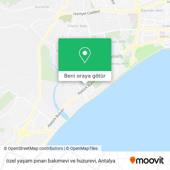 özel yaşam pınarı bakımevi ve huzurevi harita