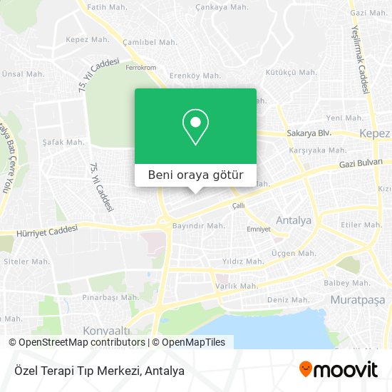 Özel Terapi Tıp Merkezi harita