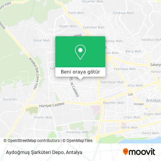 Aydoğmuş Şarküteri Depo harita