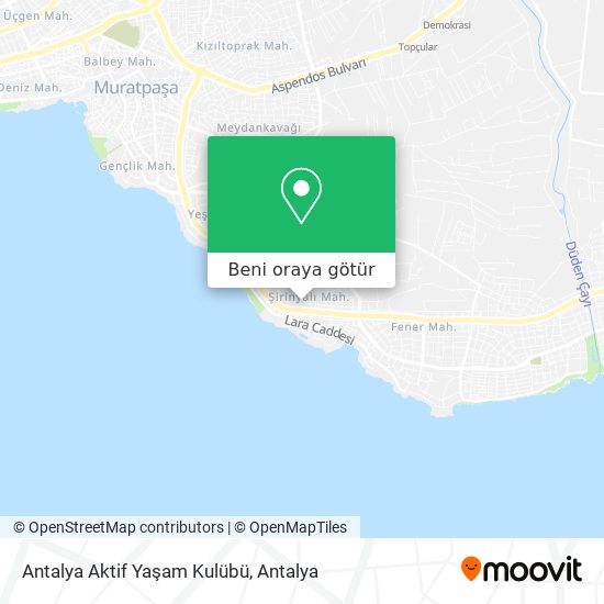 Antalya Aktif Yaşam Kulübü harita