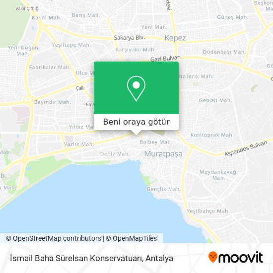 İsmail Baha Sürelsan Konservatuarı harita