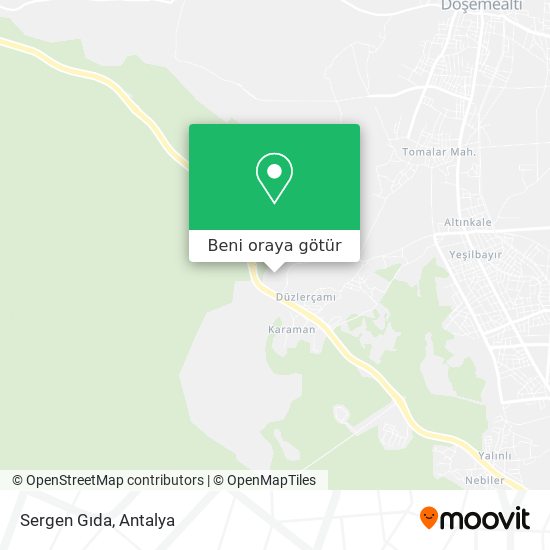 Sergen Gıda harita