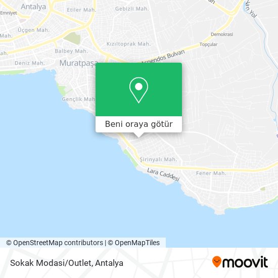 Sokak Modasi/Outlet harita