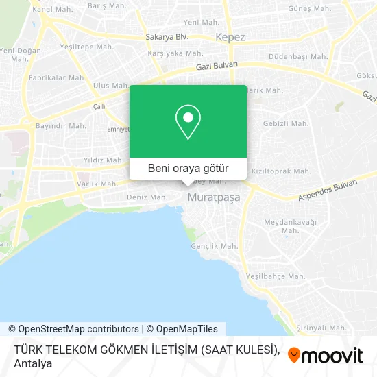 TÜRK TELEKOM GÖKMEN İLETİŞİM (SAAT KULESİ) harita