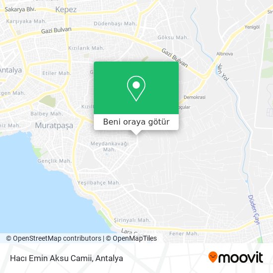 Hacı Emin Aksu Camii harita