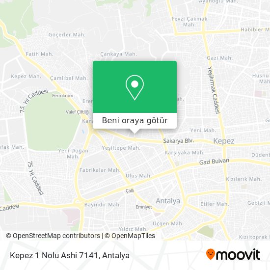 Kepez 1 Nolu Ashi 7141 harita
