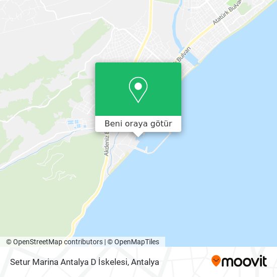 Setur Marina Antalya D İskelesi harita