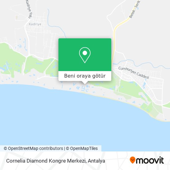 Cornelia Diamond Kongre Merkezi harita
