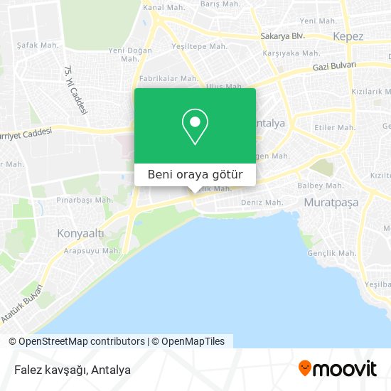 Falez kavşağı harita