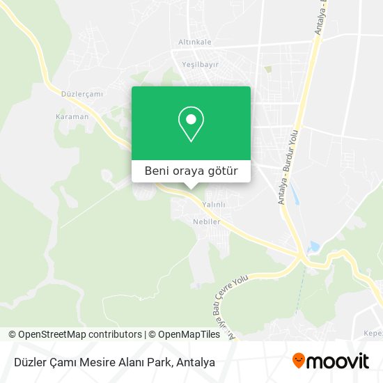 Düzler Çamı Mesire Alanı Park harita