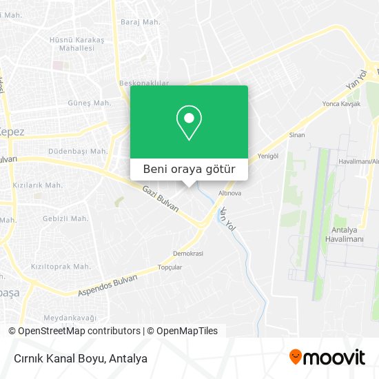 Cırnık Kanal Boyu harita