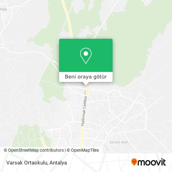 Varsak Ortaokulu harita