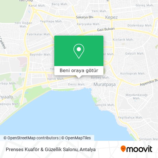 Prenses Kuaför & Güzellik Salonu harita