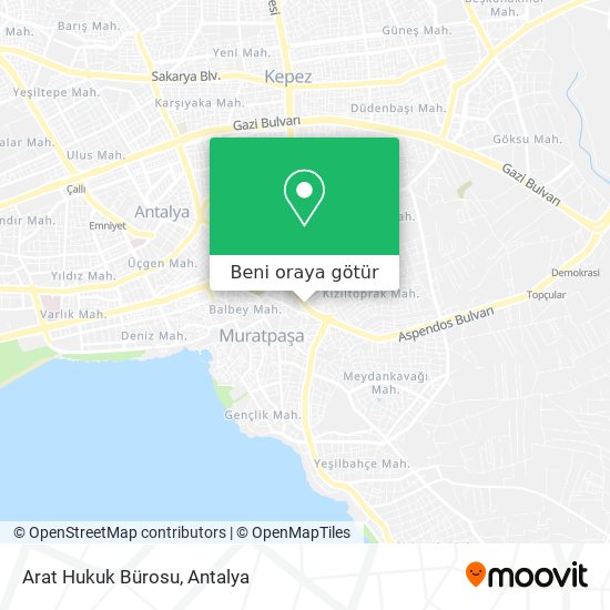 Arat Hukuk Bürosu harita