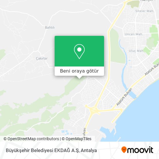 Büyükşehir Belediyesi EKDAĞ A.Ş harita