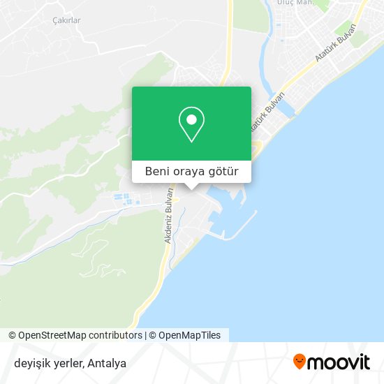 deyişik yerler harita
