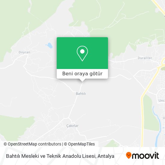 Bahtılı Mesleki ve Teknik Anadolu Lisesi harita