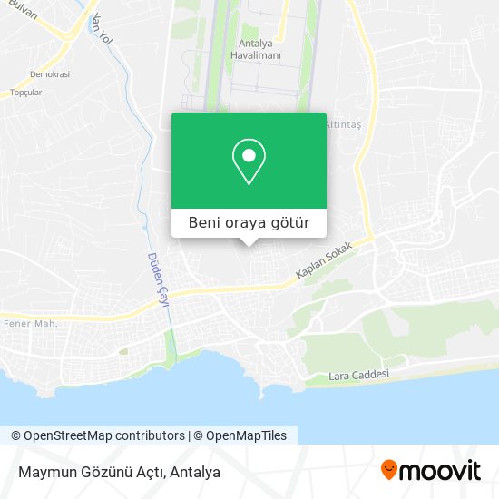 Maymun Gözünü Açtı harita