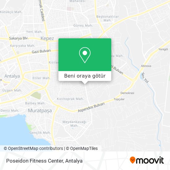 Poseidon Fitness Center harita