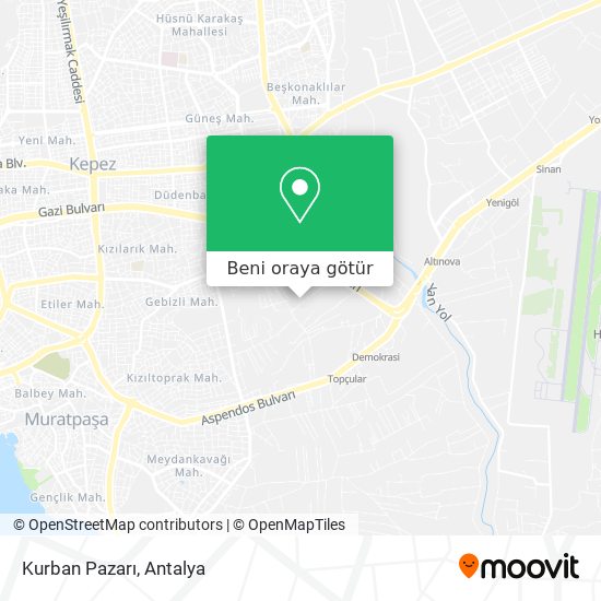 Kurban Pazarı harita