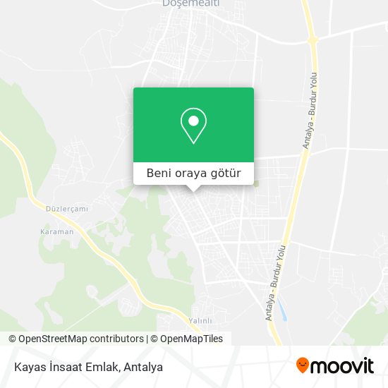 Kayas İnsaat Emlak harita