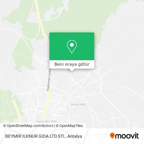 BEYMIR ILKNUR GIDA LTD.STI. harita