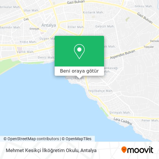 Mehmet Kesikçi İlköğretim Okulu harita