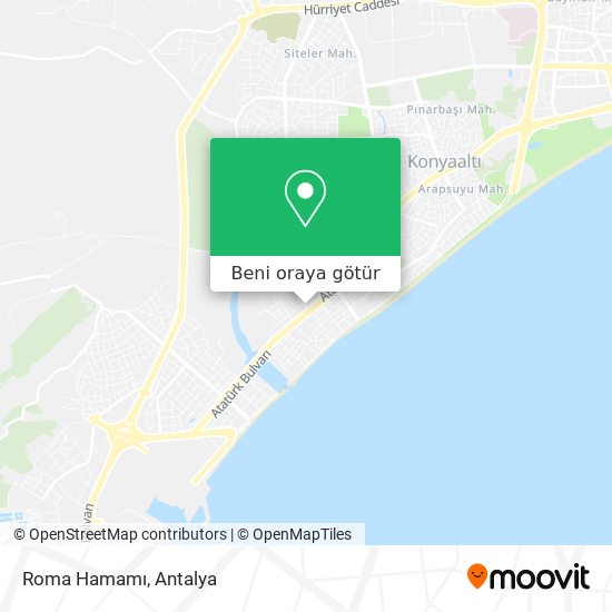 Roma Hamamı harita