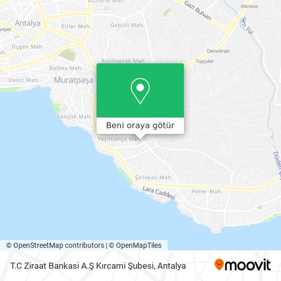 T.C Ziraat Bankasi A.Ş Kırcami Şubesi harita