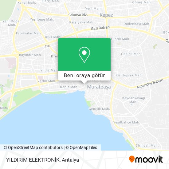 YILDIRIM ELEKTRONİK harita