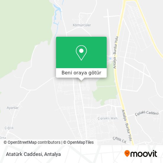 Atatürk Caddesi harita
