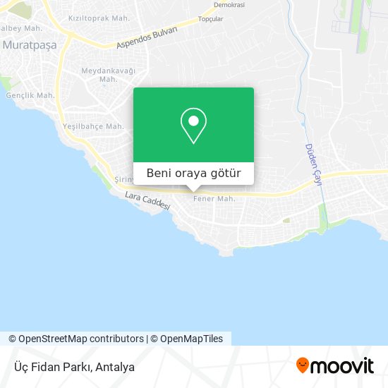 Üç Fidan Parkı harita